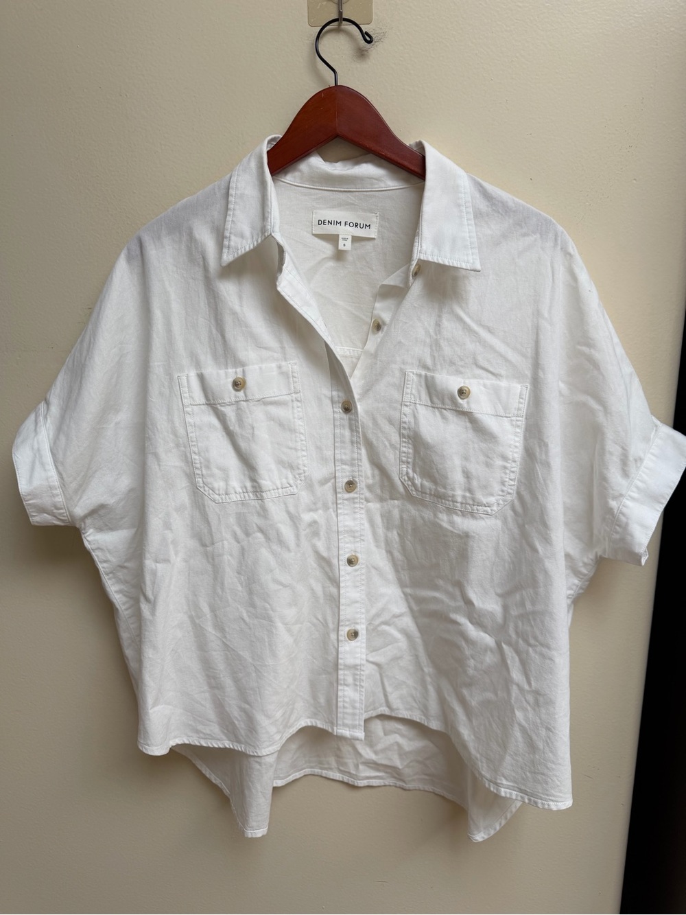 Denim Forum Aritzia Cotton Oversized Shirt